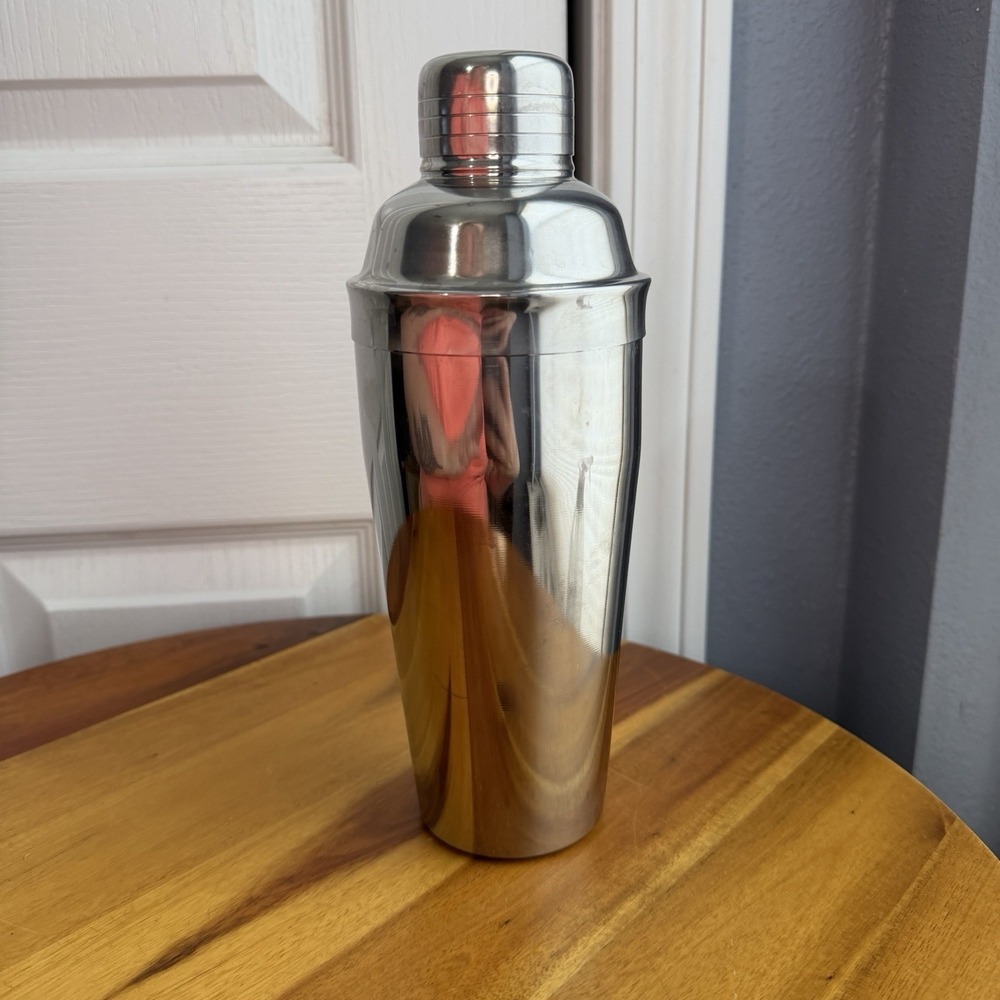Stainless Steel 3 Piece Cocktail Shaker Man Cave Gifts Bar Kitchen Mixologist